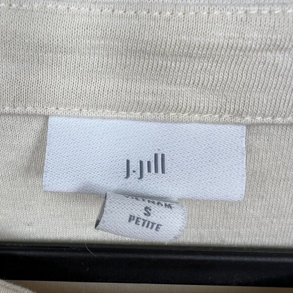 J.Jill Crew Neck Drawstring Kangaroo Pocket Sweater - Picture 3 of 4